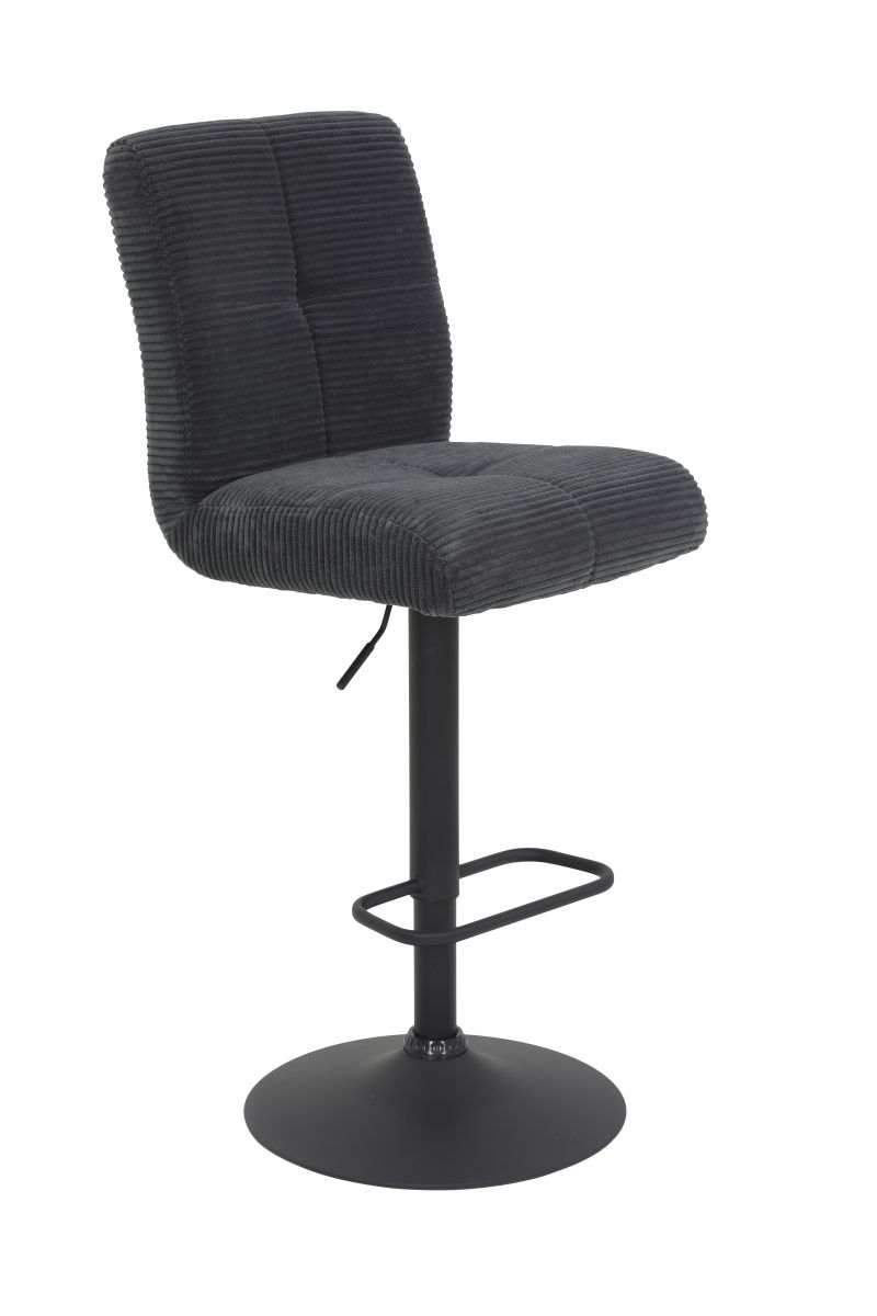 Barhocker Leni Cord Anthrazit