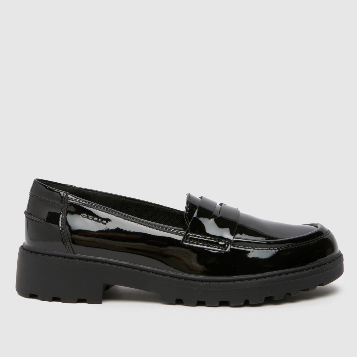 Geox svarta Casey loafers flickor ungdomsskor