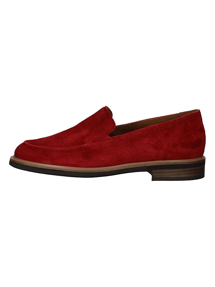 Paul Green Leder-Slipper in Rot günstig kaufen