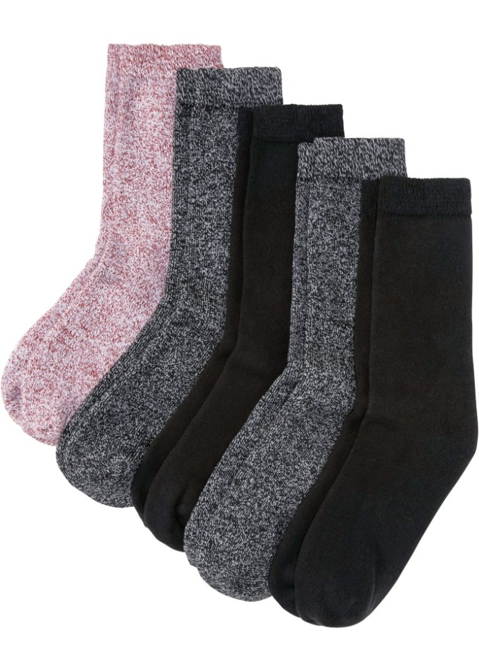 Thermo Frottee Socken (5er Pack) mit Bio-Baumwolle