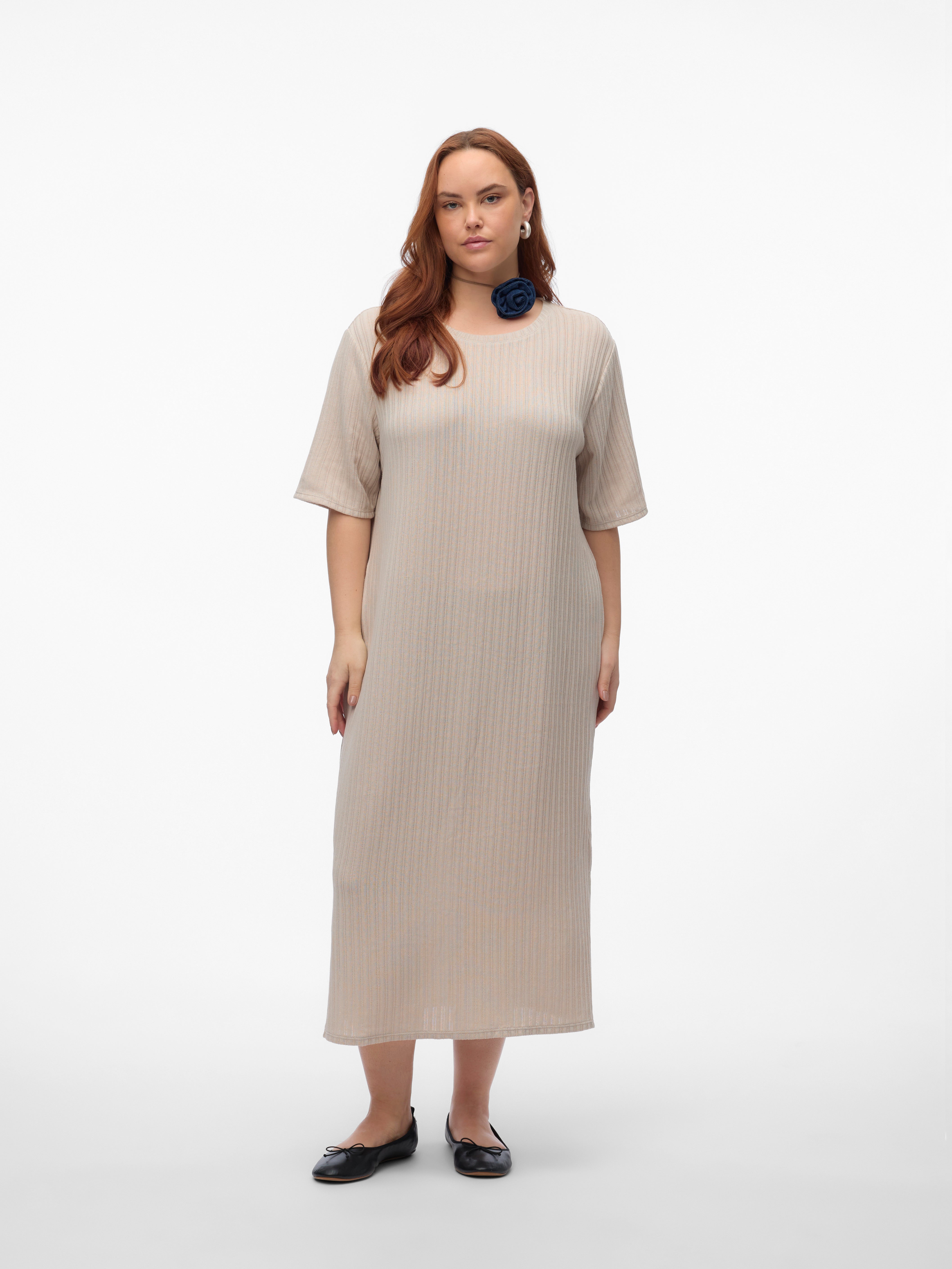 VMCOLIVA Langes Kleid