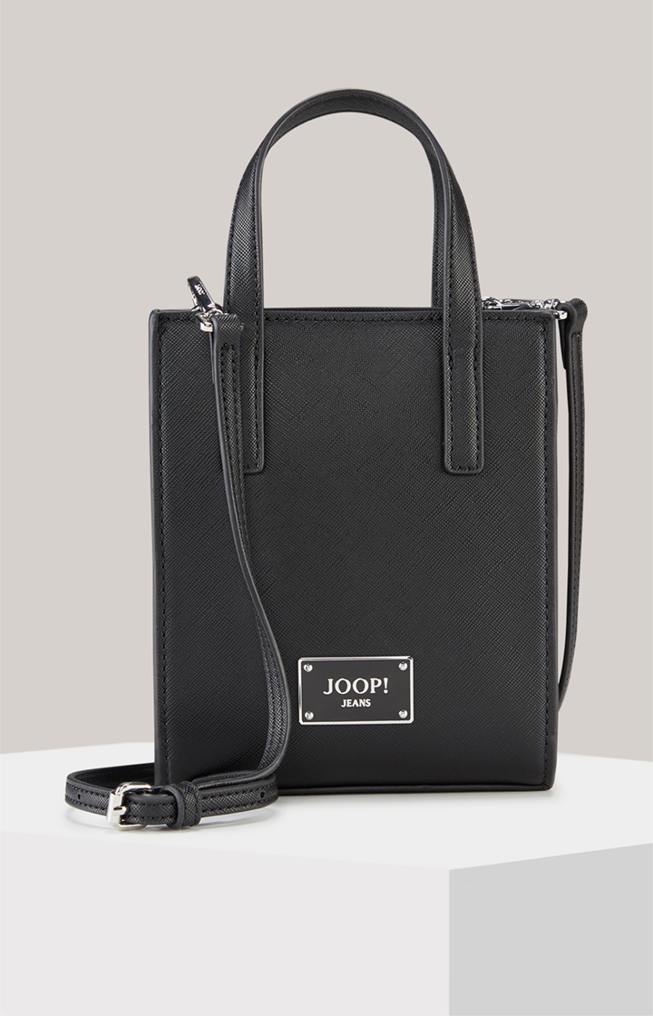 Tote Bag Cofano Rami in Schwarz