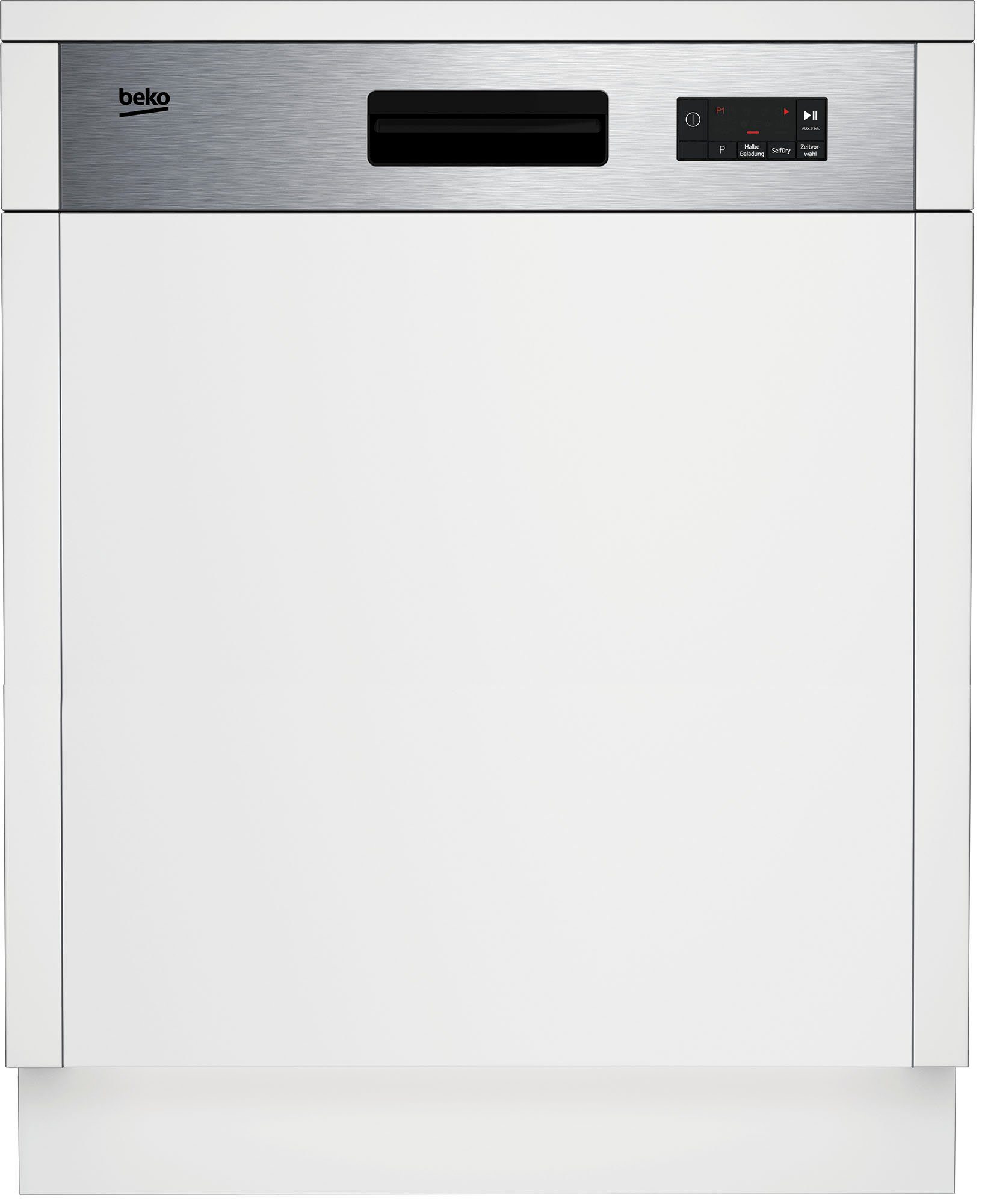 BEKO teilintegrierbarer Geschirrspüler, BDSN15O30X 7688901677, 14 Maßgedecke
