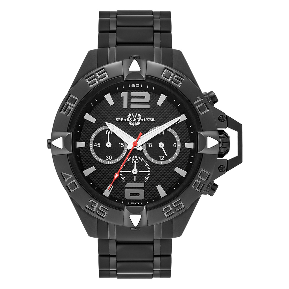 Spears & Walker Montre à quartz Varus II en Noir Acier inoxydable en Noir Montre