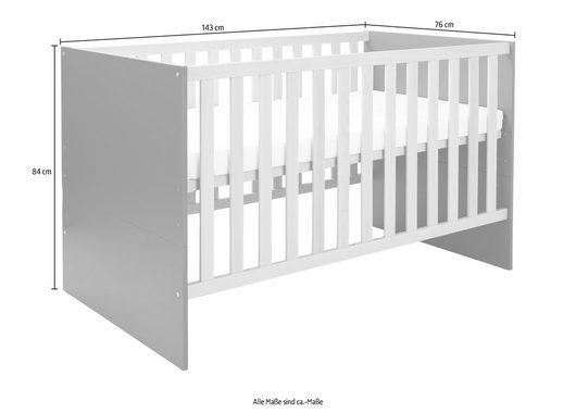 arthur berndt Babyzimmer-Komplettset Babyzimmer-Set Alessio 3-teilig, (Set)