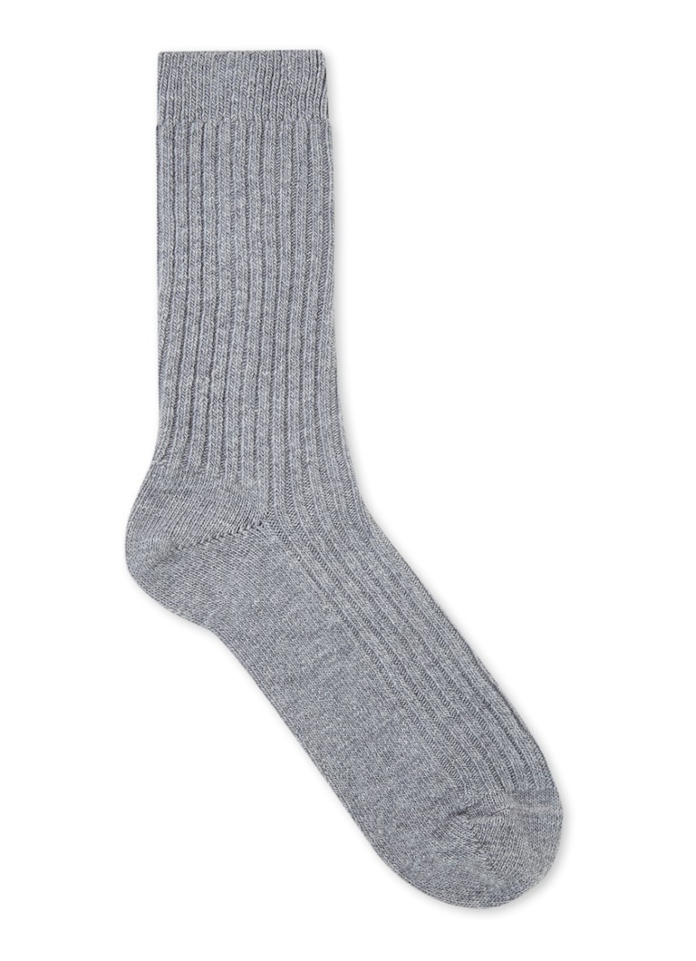 MarcMarcs Socks in cashmere blend with ribbed structure