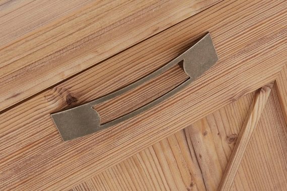 möbel-direkt.de Wohnwand Nepal, (Komplett Set, 4-St., Standvitrine + Hochkommode + Wandboard + TV- Schrank), inklusive Beleuchtung