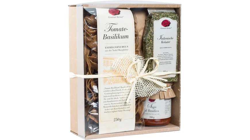 Gourmet Berner Präsentkarton Italien Kräuterpasta 861 g