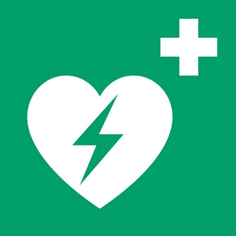 Djois Warnschild AED Klebstoff, einschraubbar PP (Polypropylen) 20 (B) x 0,14 (H) cm 3 Stück