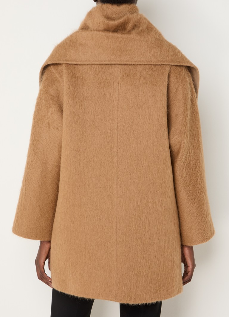MaxMara Fiumana alpaka gyapjúkeverék kabát sálgallérral