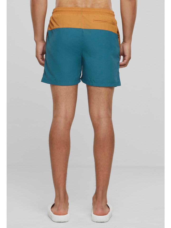 Urban Classics Urban Classics Badeshorts in teal/toffee günstig kaufen