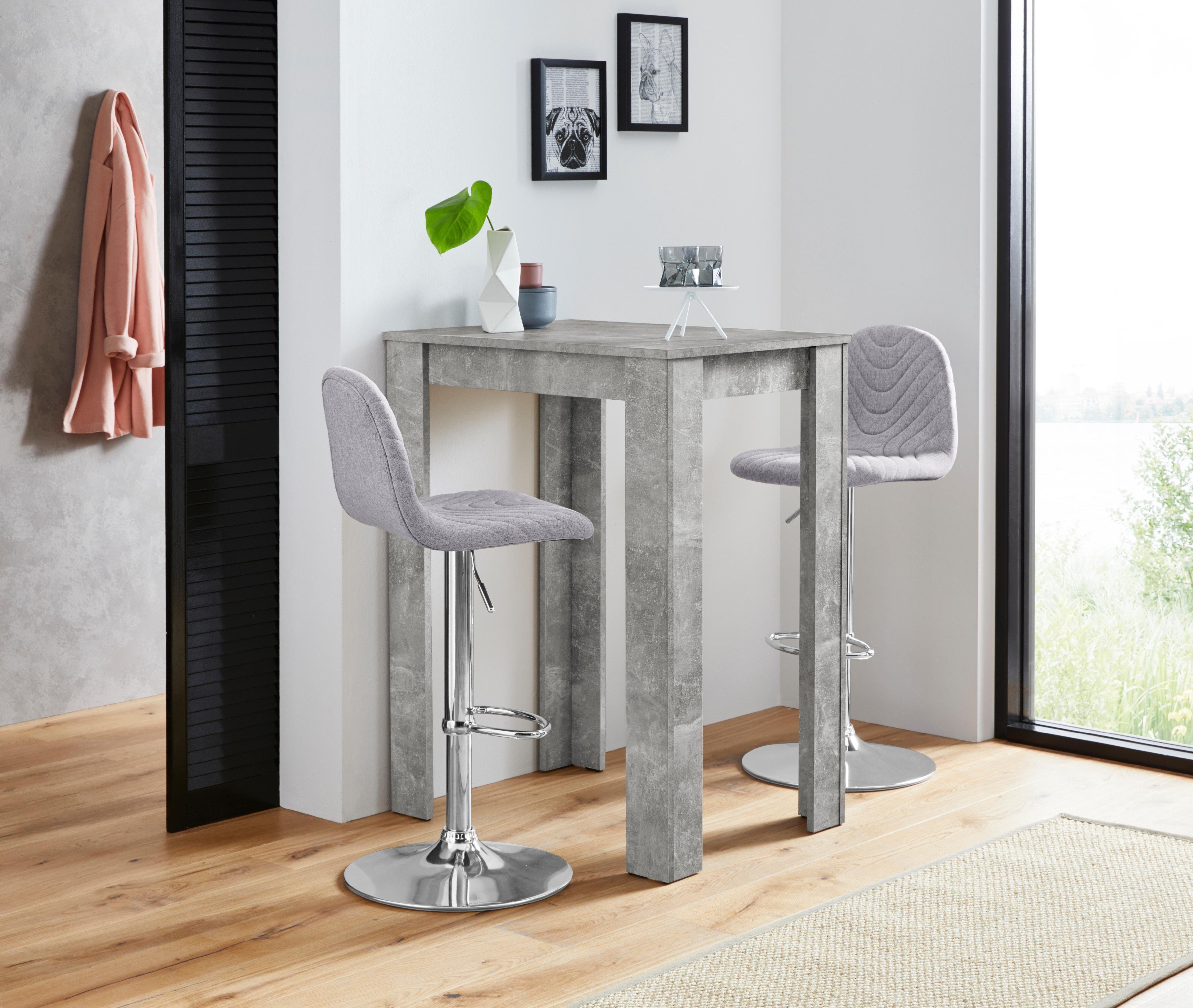 Homexperts Bargruppe Nika-Circus, Tisch mit 2 Barhockern