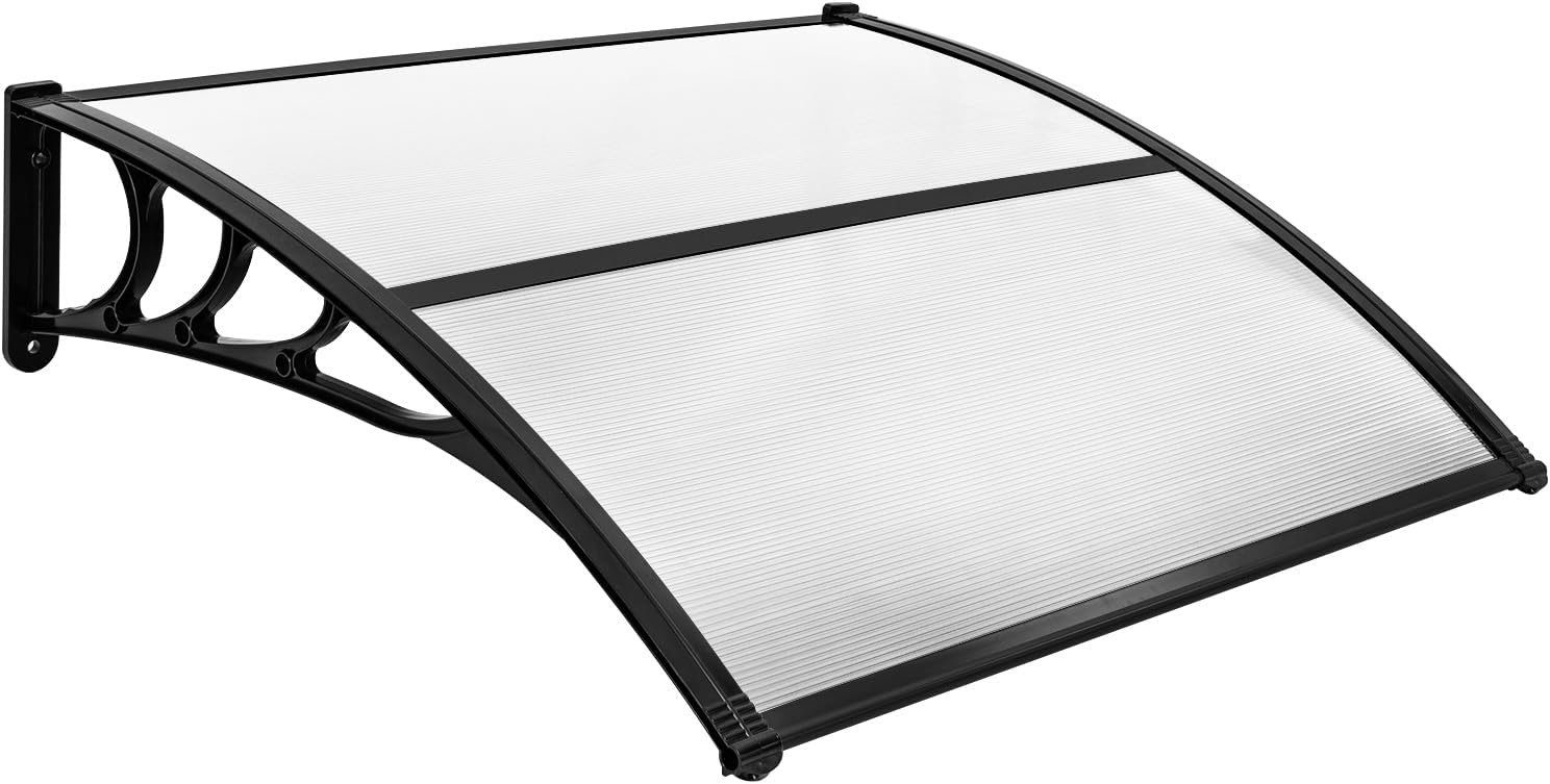 COSTWAY Pultvordach Überdachung, 102 x 98,5cm, Alu