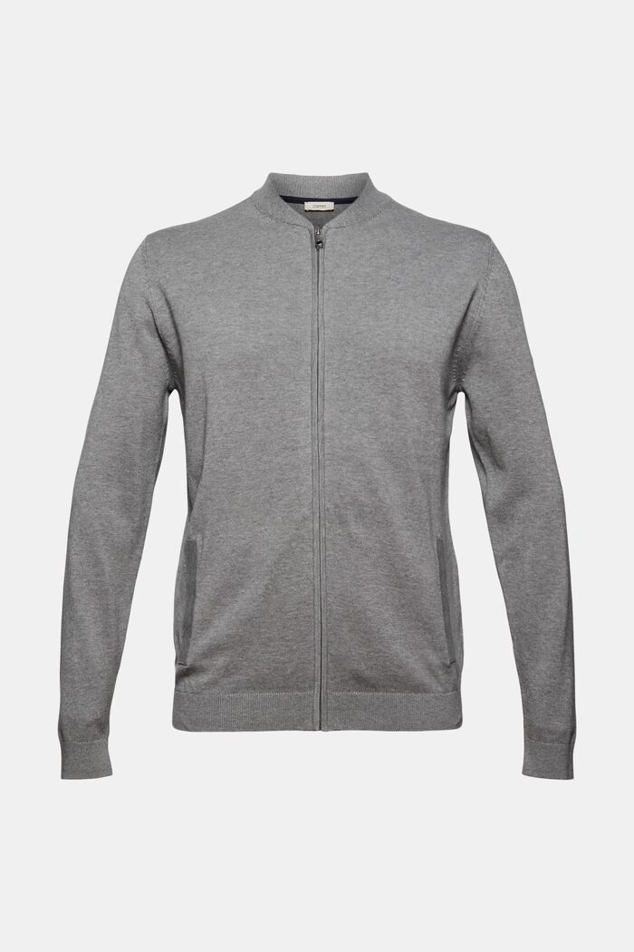 Zipp-Cardigan aus 100% Bio-Baumwolle