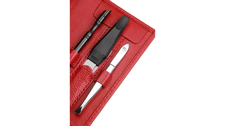 Kniebes SONNENSCHEIN Manicure-Etui flammrot
