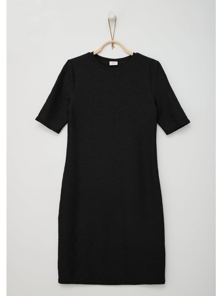 s.Oliver Kleid kurz in Schwarz günstig kaufen