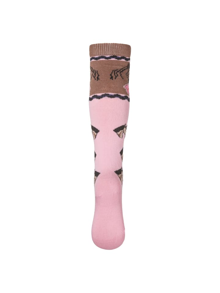 Cotton Prime® Kinder Kniestrümpfe 6 Paar, mit Pferde Motiven in Rosa günstig kaufen