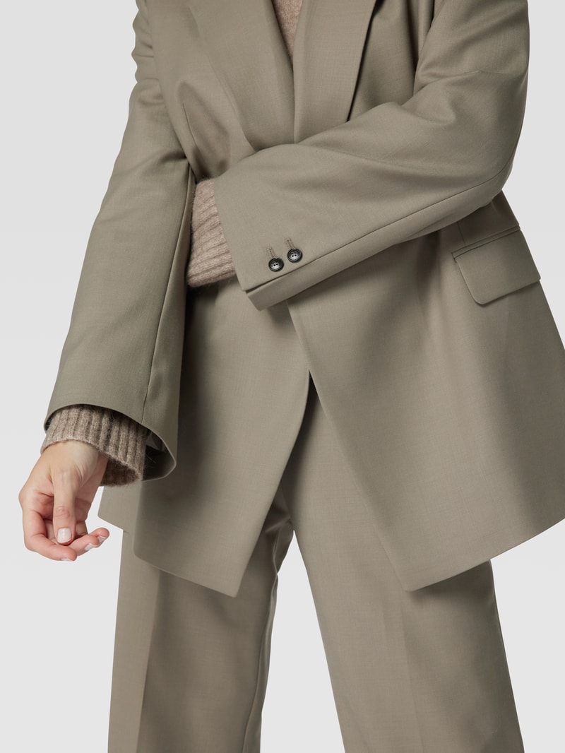 Blazer mit Reverskragen in olivgrün