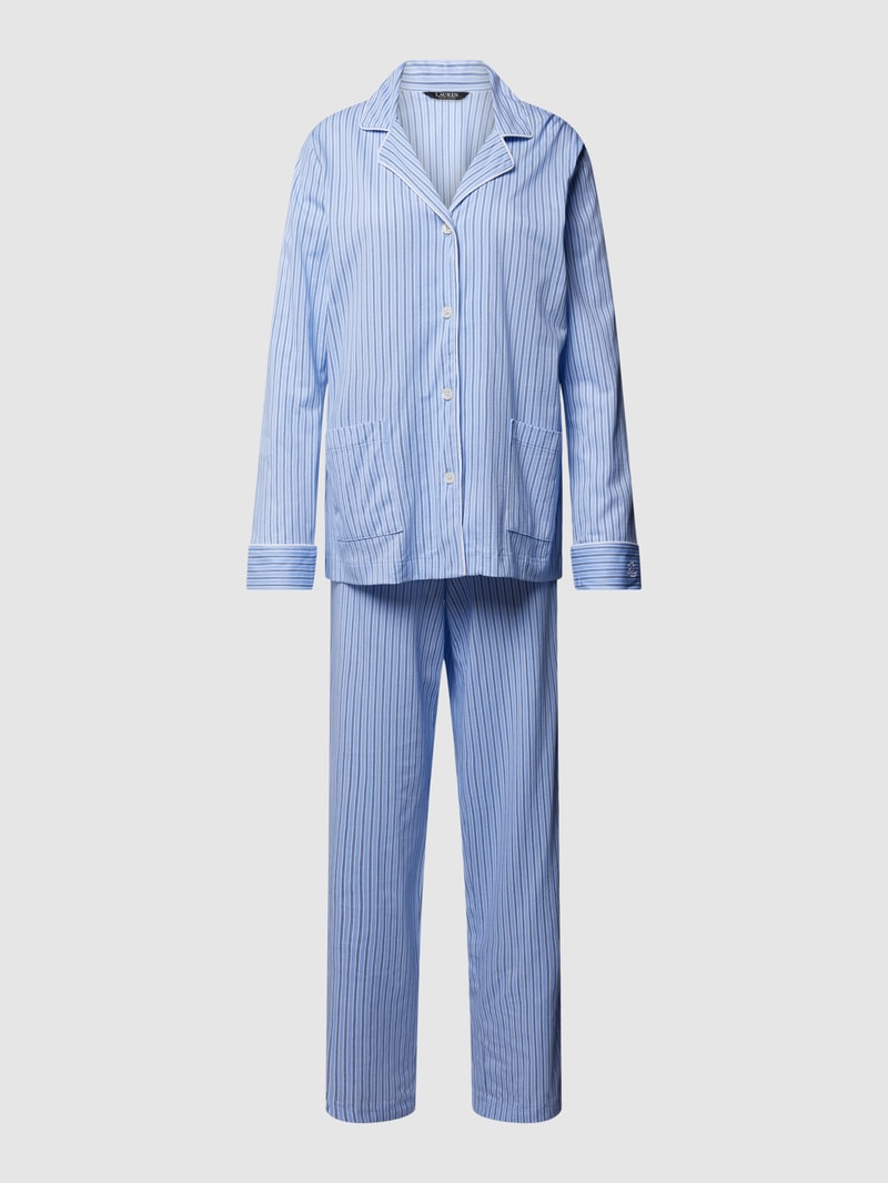 Pyjama mit Streifenmuster in bleu