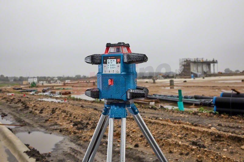 Bosch Blue 06159940P5 GRL 600 CHV Professional Rotary Laser 18V 4.0 ProCore + tripod + ruler