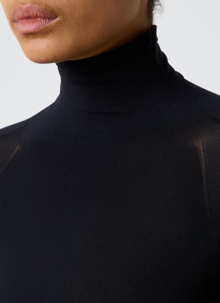 Alaïa Semi-transparent body with turtleneck