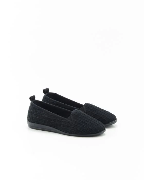 Ballerines velours gaufré Thermolactyl