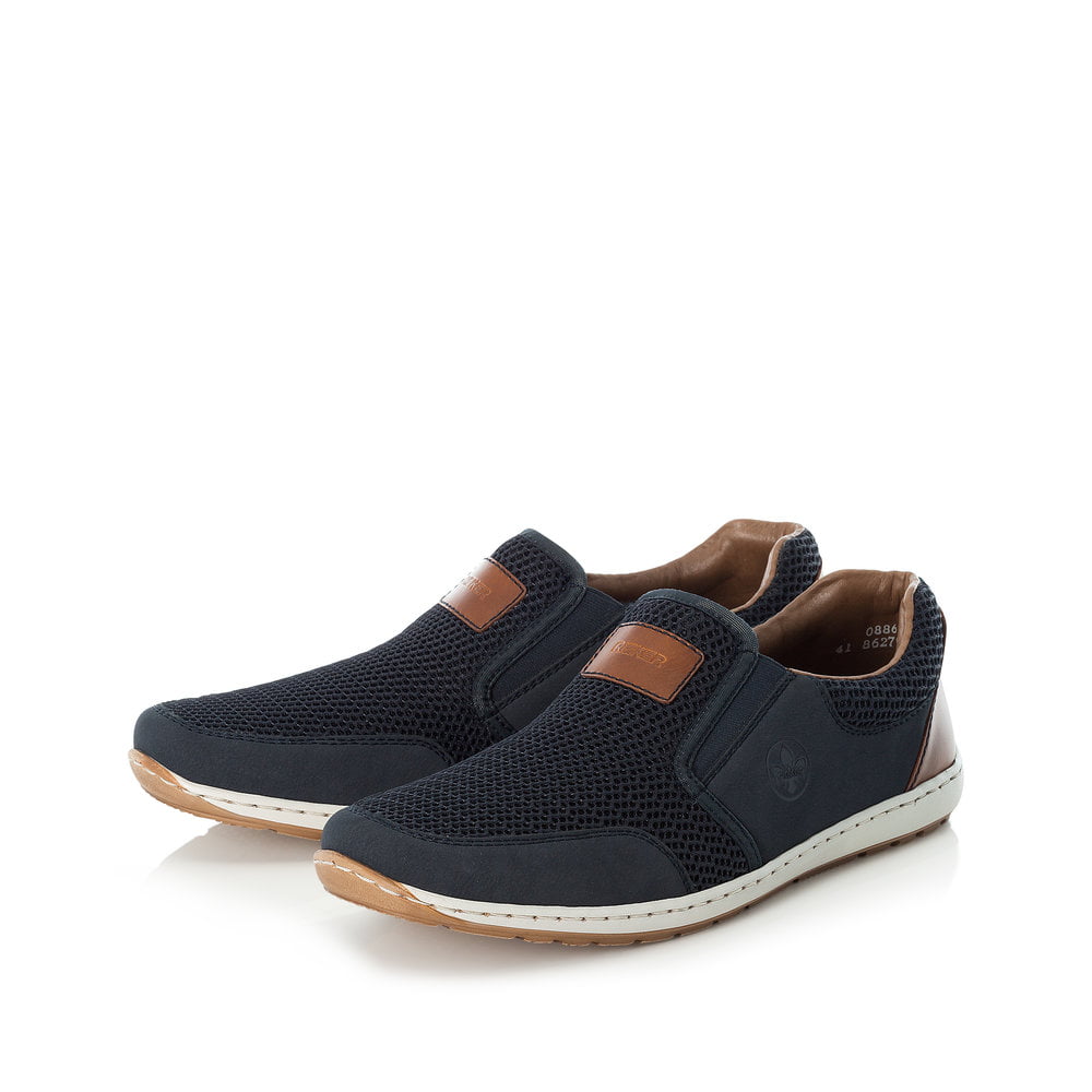 Rieker Herren Slipper schieferblau