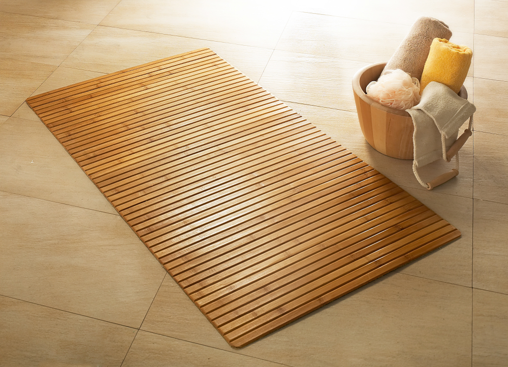 Holzmatte Bambus natur
