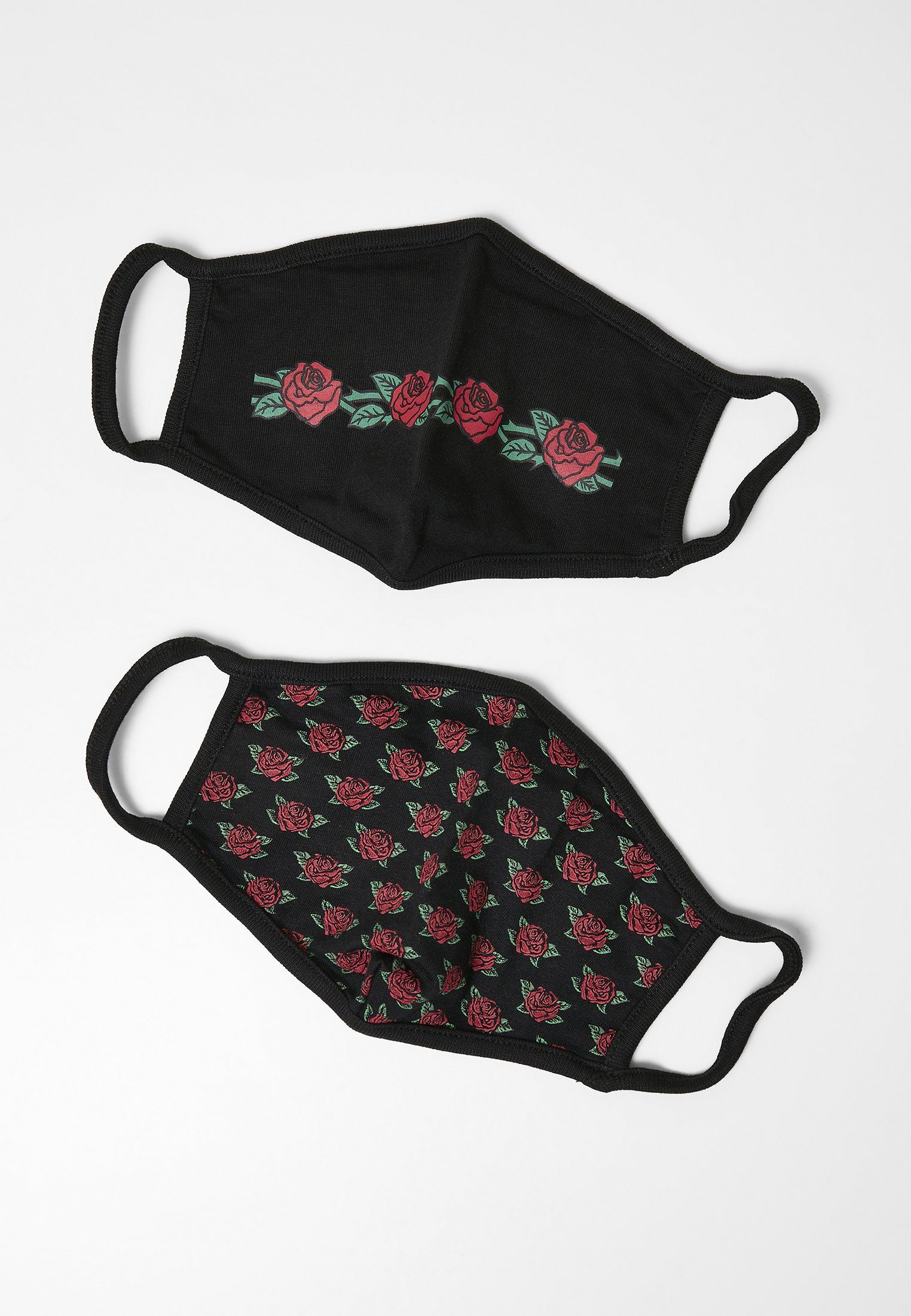 MisterTee Mund-Nasen-Maske Accessoires Roses Face Mask 2-Pack