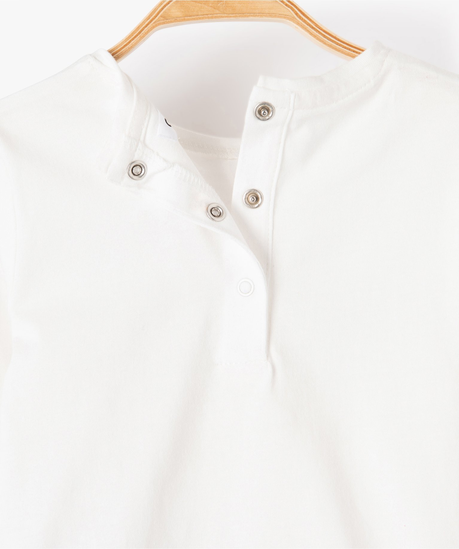 Tee-shirt bébé fille à manches longues avec motif Nol ecru | GEMO