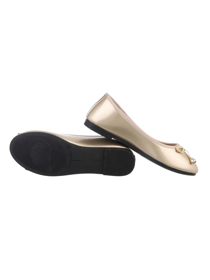 Ital-Design Ballerina in Gold günstig kaufen