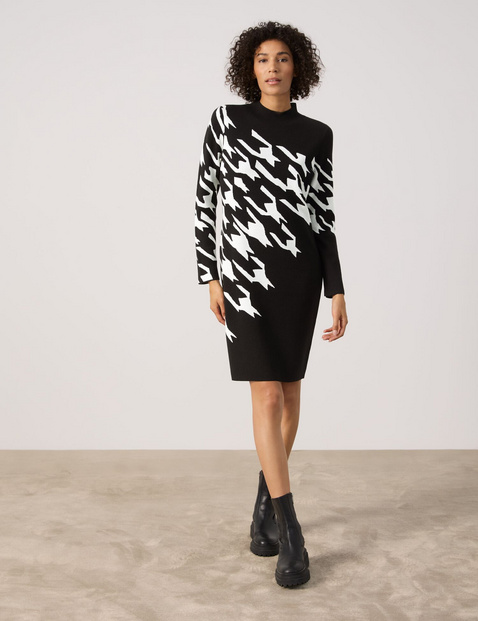 Strickkleid mit Jacquard-Muster