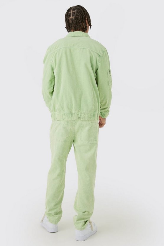 Cord-Bomberjacke mit Acid-Waschung