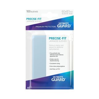 Ultimate Guard Precise-Fit Sleeves Japanische Größe Transparent (100)