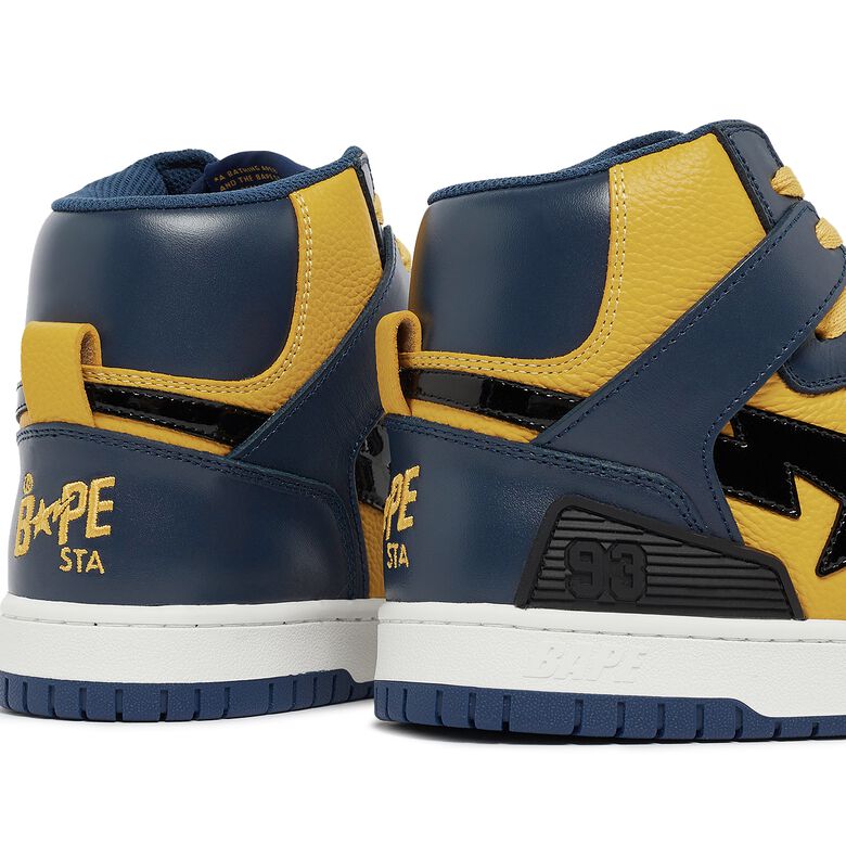 A Bathing Ape Wmns Bape Sta 93 Hi L yellow