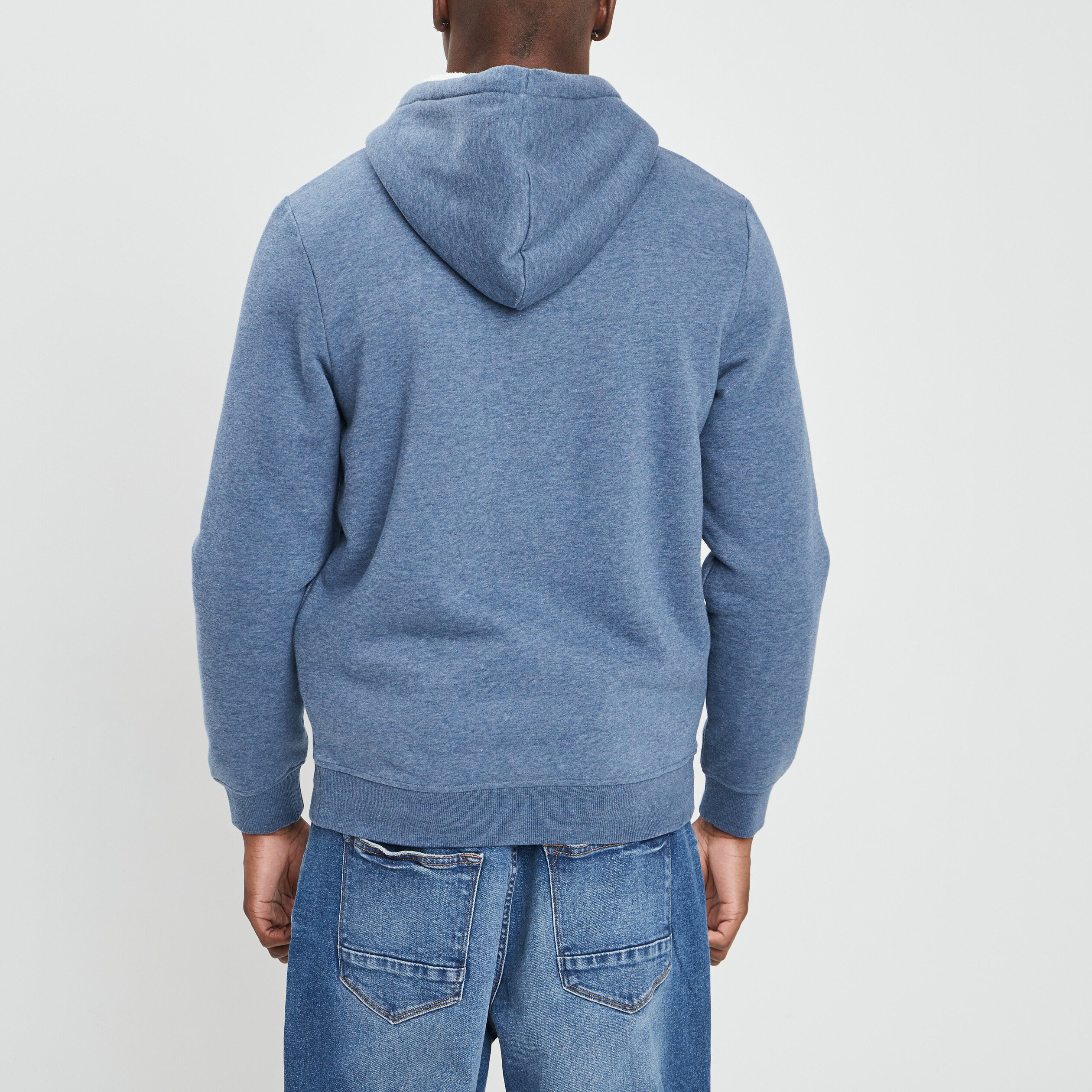 Sweat zippé à capuche Creeks bleu homme | La Halle