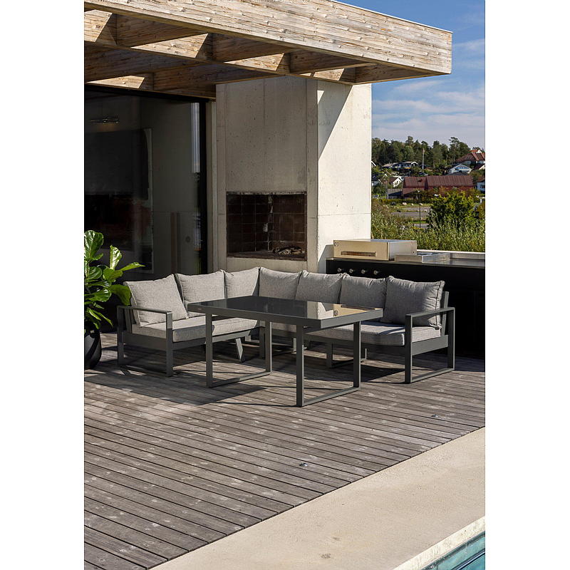 Home Hjørnesofa Aluminium, Miami