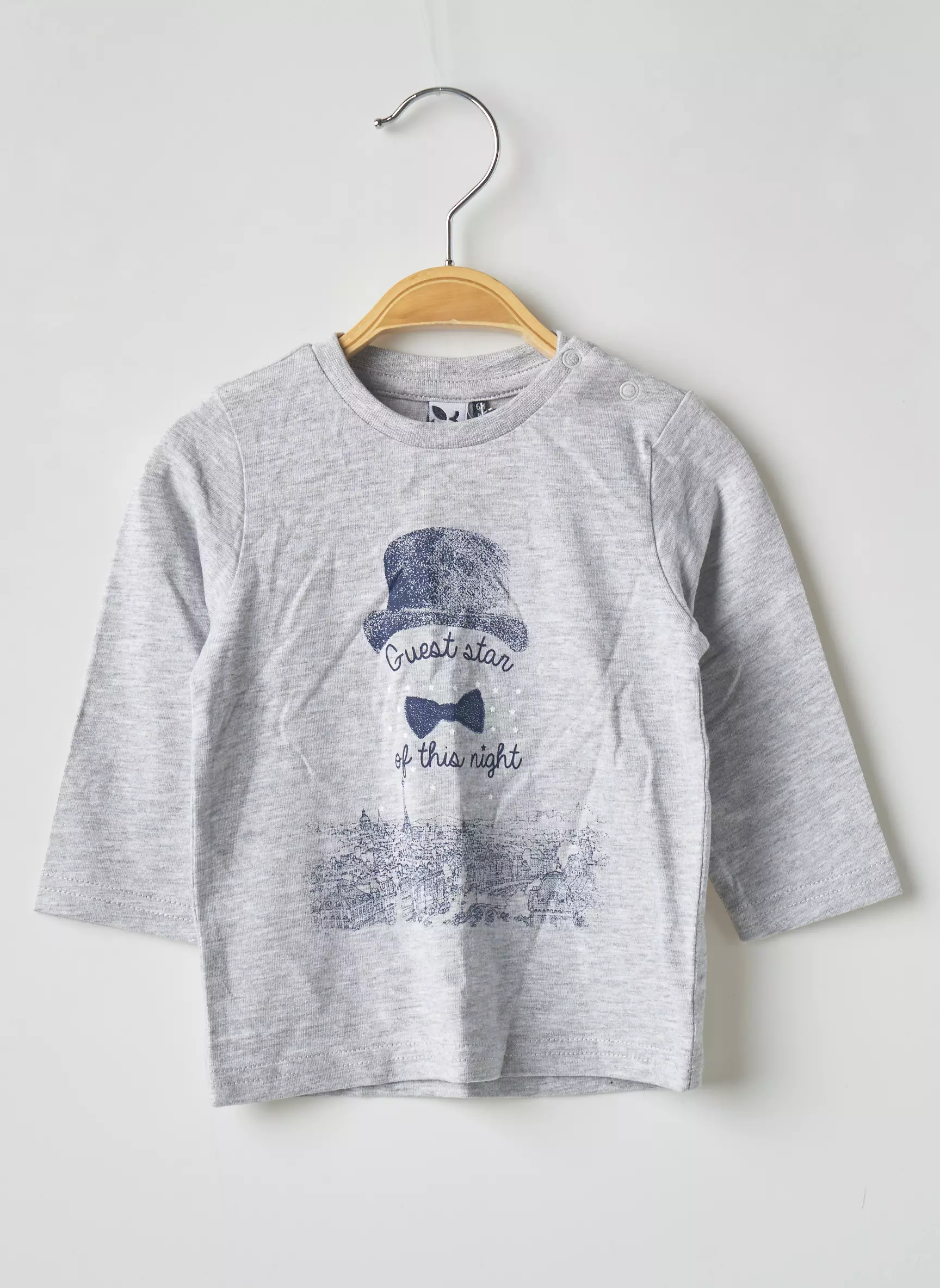 3 Pommes Tshirts Garcon couleur gris