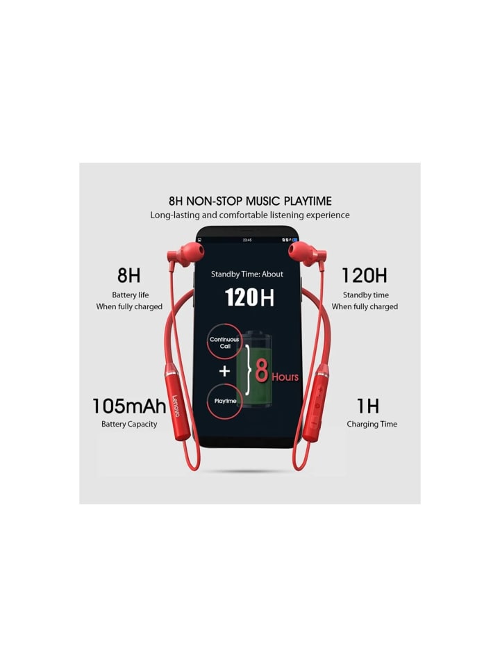 Lenovo Lenovo AudioFlex 10X In-Ear Bluetooth Kopfhörer | Rot in Rot günstig kaufen onesize