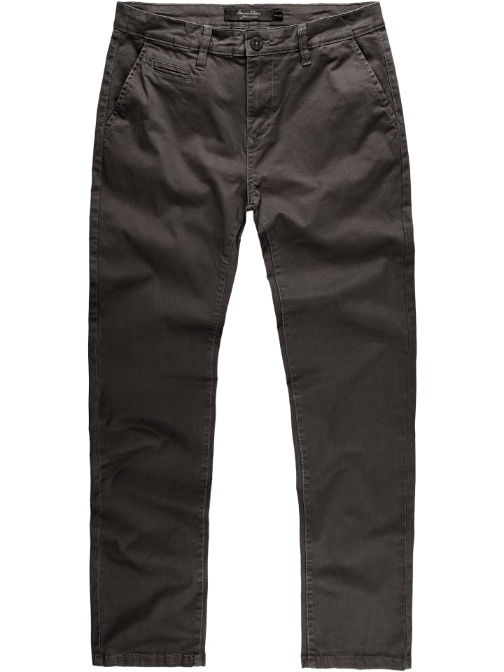 Amaci&Sons Slim Fit Chino mit Stretch ATLANTA in Anthrazit günstig kaufen
