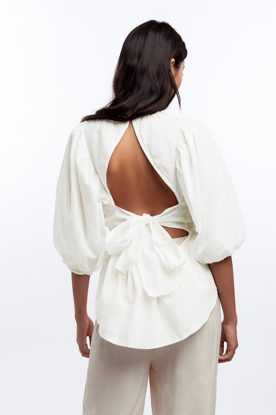 Claire tie back blouse
