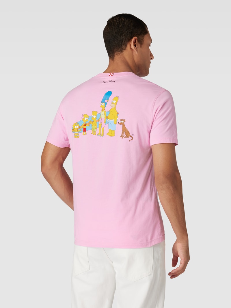 T-Shirt aus reiner Baumwolle in rosa