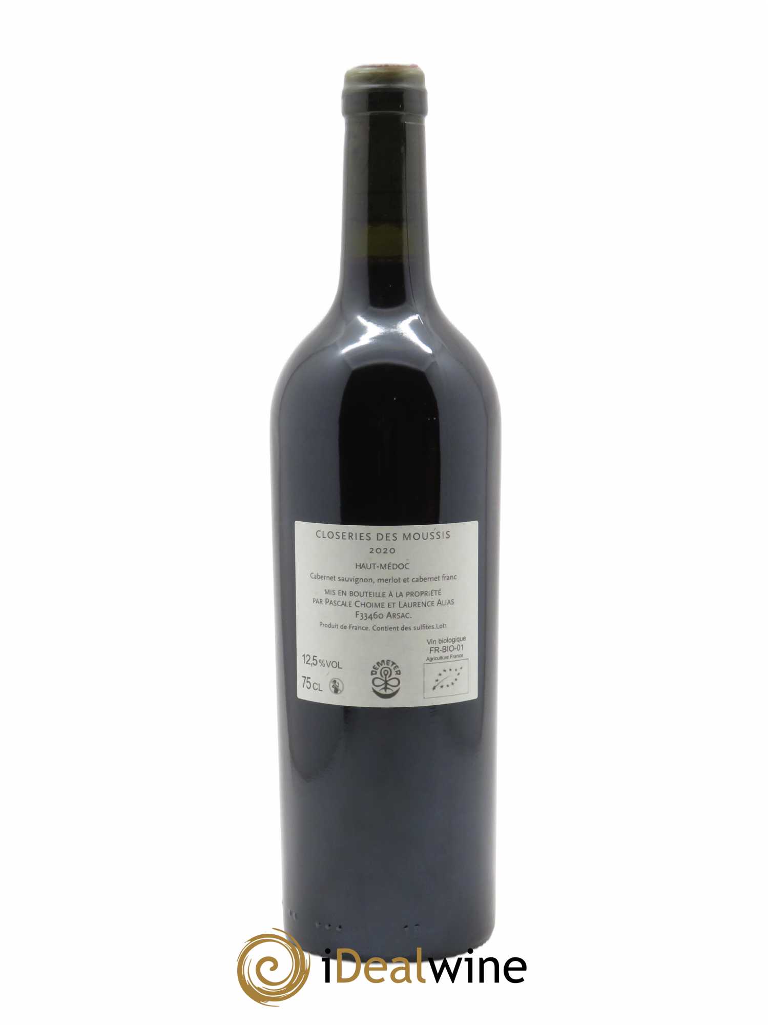Les Closeries des Moussis - Haut Médoc  2020 - Lot de 1 Bouteille