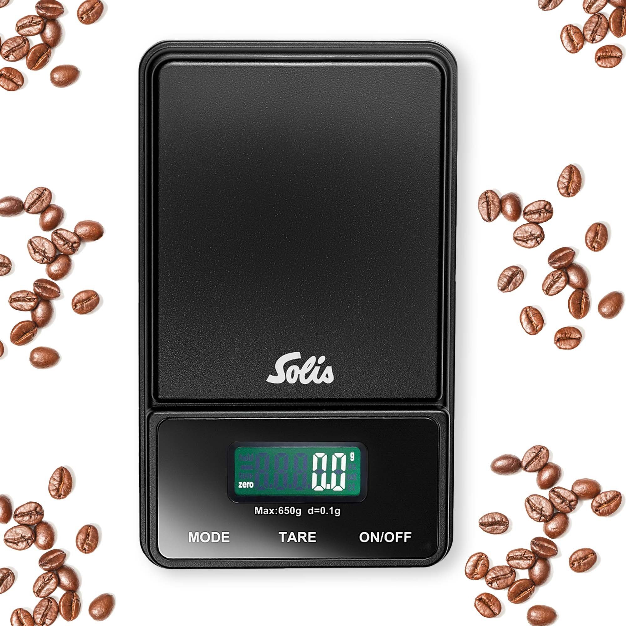 SOLIS OF SWITZERLAND Feinwaage Digital Coffee Scale Type 1030, 0,1 - 650 g, Einheiten: Gramm, Unze, Karat, LCD Display