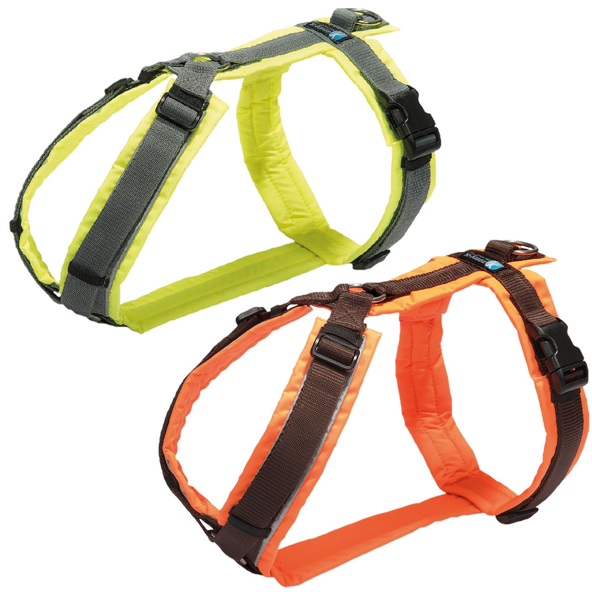 AnnyX Hunde-Geschirr Brustgeschirr Protect - gut sichtbar - einstellbar, Nylon, Gut sichtbar