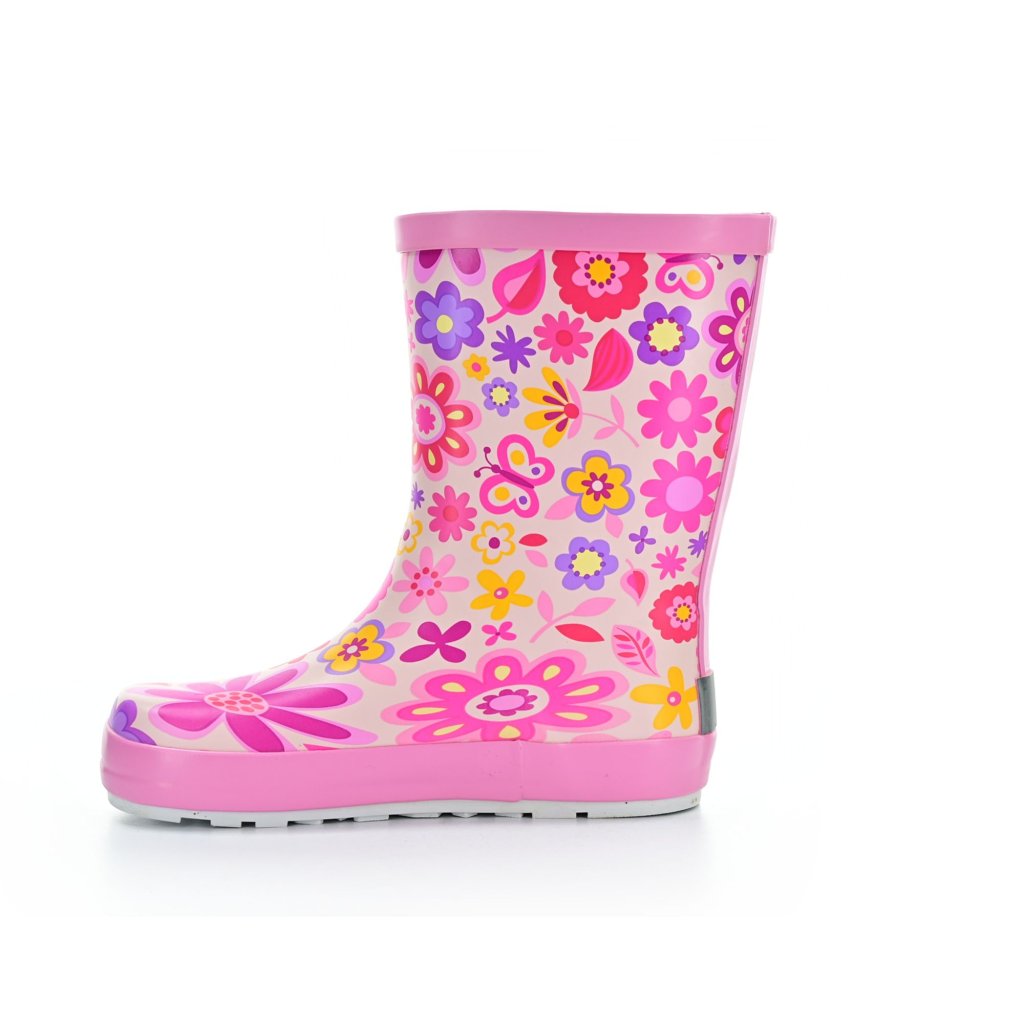 Koel4Kids Fuchsia Flower (Wellie Bare) Gummistiefel