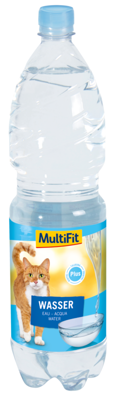 MultiFit Katzenmilch & Getränke MultiFit Wasser für Katzen 6x1,5l