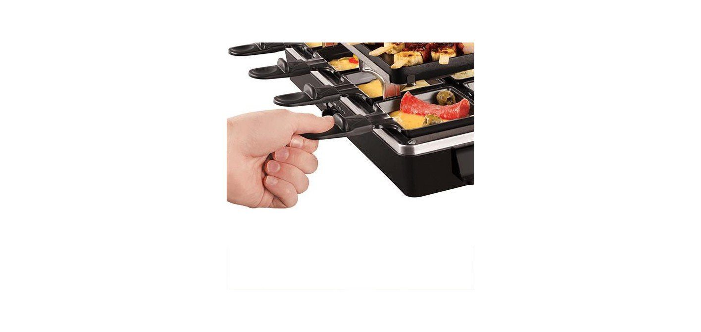RUSSELL HOBBS Raclette 26280-56 Multi Raclette 3in1, 8 Raclettepfännchen, 1400 W, Multi Raclette 3in1