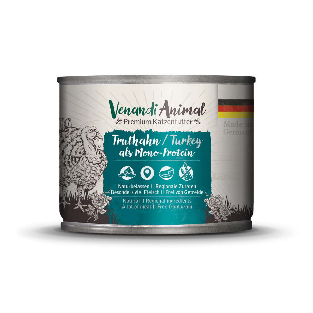 Venandi Animal - Probierpaket III Huhn, Pute, Rind, Pferd, Kalb, Truthahn