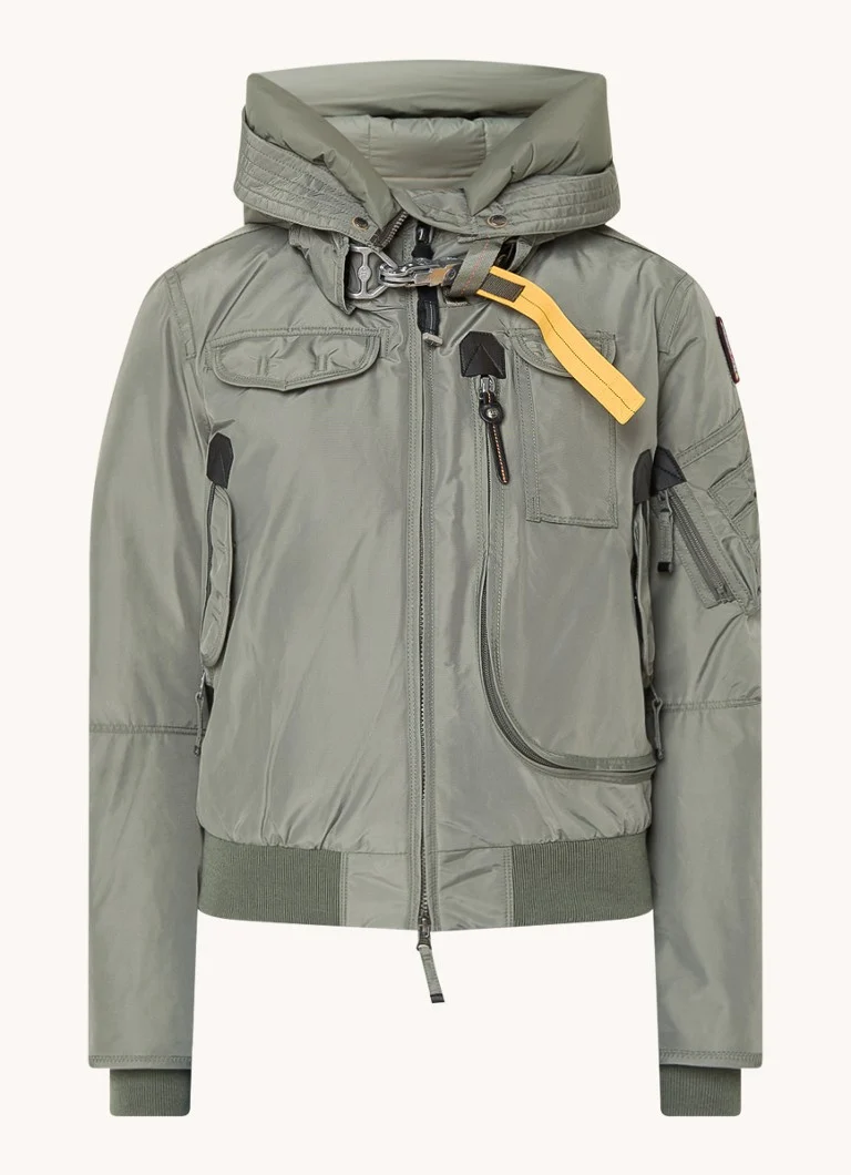 Blouson aviateur matelassé en duvet Parajumpers Gobi avec capuche